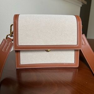 JW PEI Mini Flap Bag - Beige Canvas